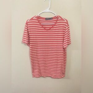 Polo by Ralph Lauren Red and White Short Sleeve Tee